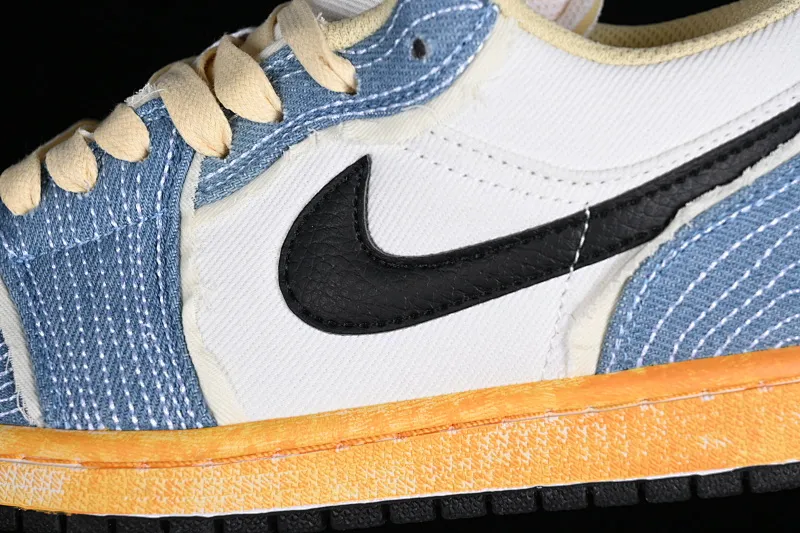 All categories Air Jordan Jordan series basketball shoes Air Jordan 1 Low Air Jordan 1 Low SE "WRMK" AJ1 Joe 1 Sashiko embroidery low-top cultural casual sneakers FN7670-493